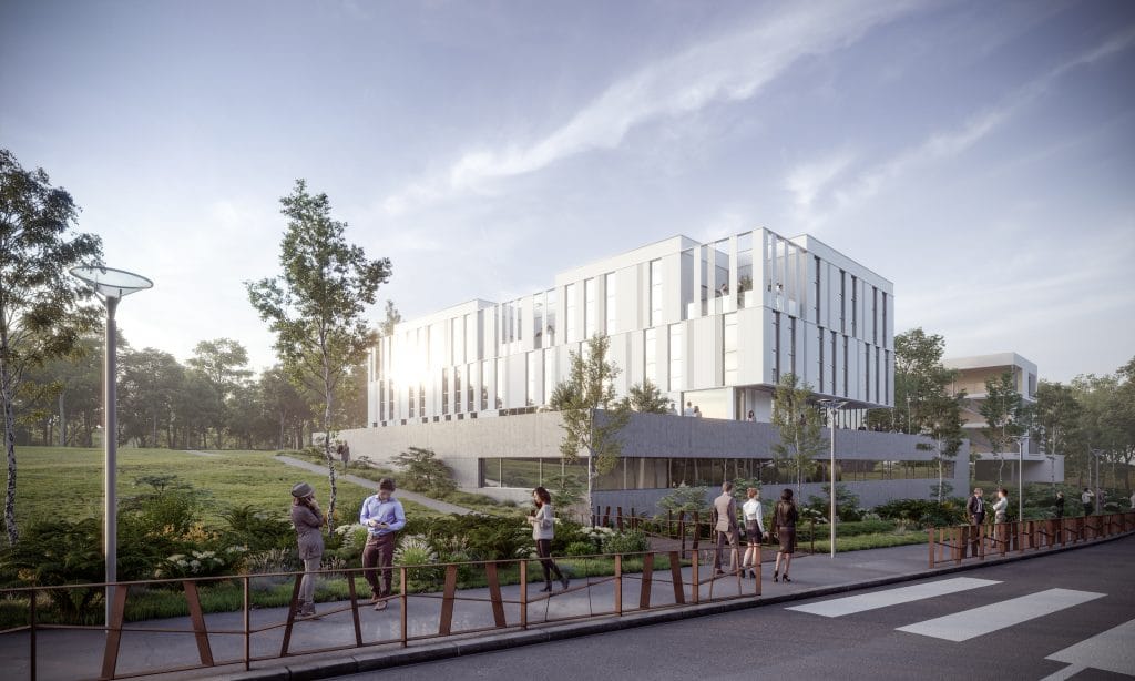 perspective d'un projet architectural d'ADHS