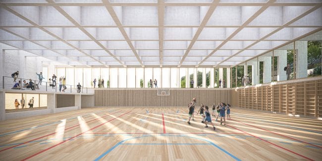 vue 3d d'un gymnase par Septembre