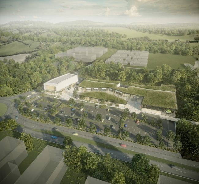 vue aérienne de l'écoquartier de Micheville par ZUO Architecture