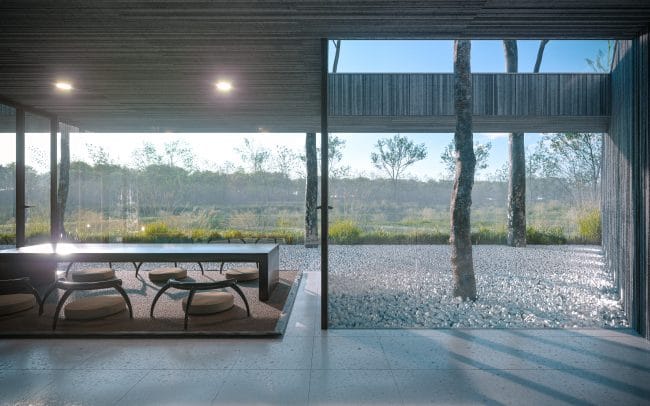 image 3D d'un temple bouddhiste conçu par ArchStudio