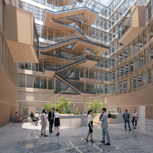 Film 3D réalisé pour le bâtiment Inspire à la Défense