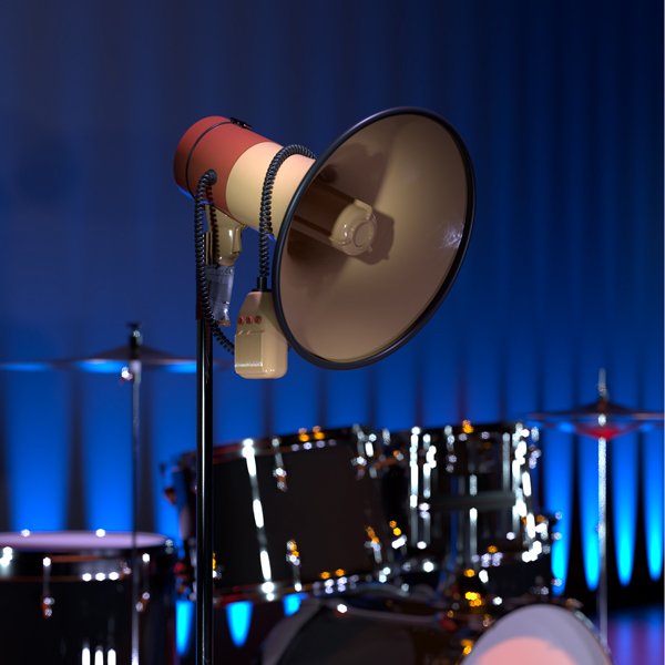 Vidéo 3D d'un concert avec un gigaphone