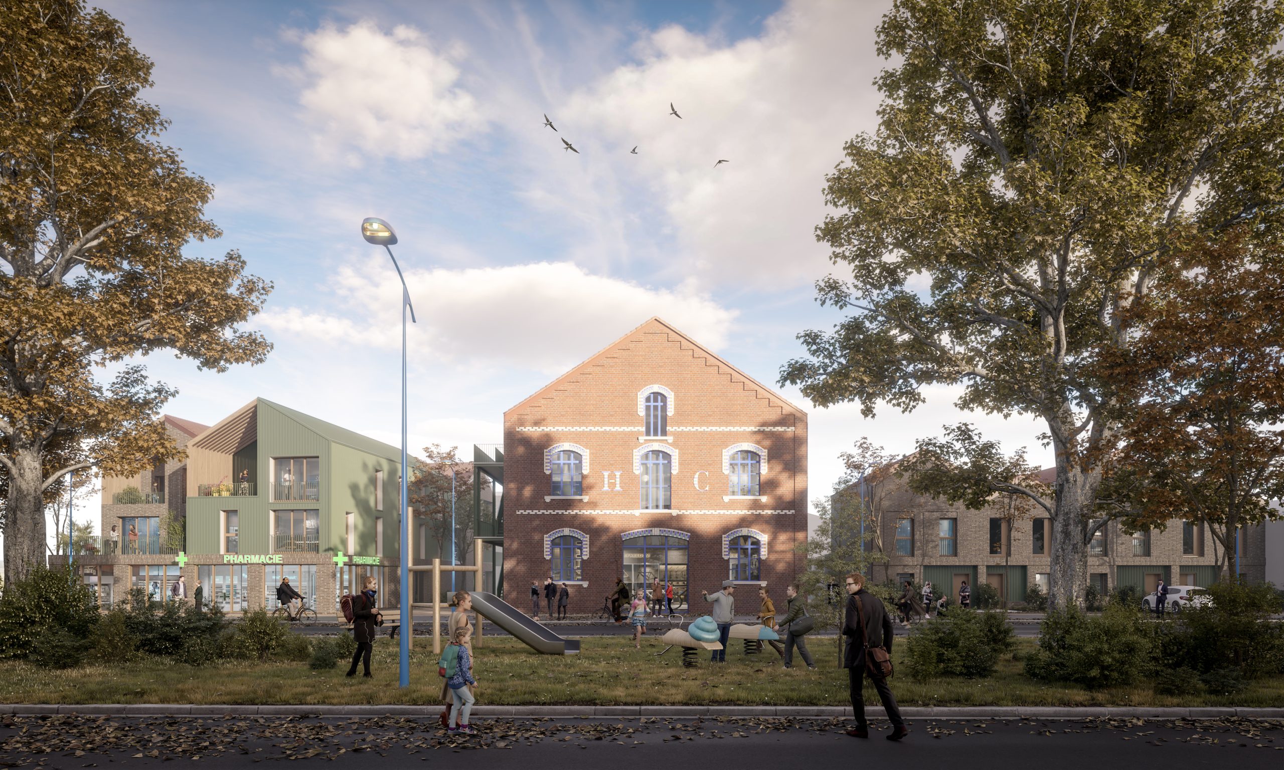 Perspective 3D Pavillon Français Dubaï – Babel Prado Celnikier Grabli Architectes